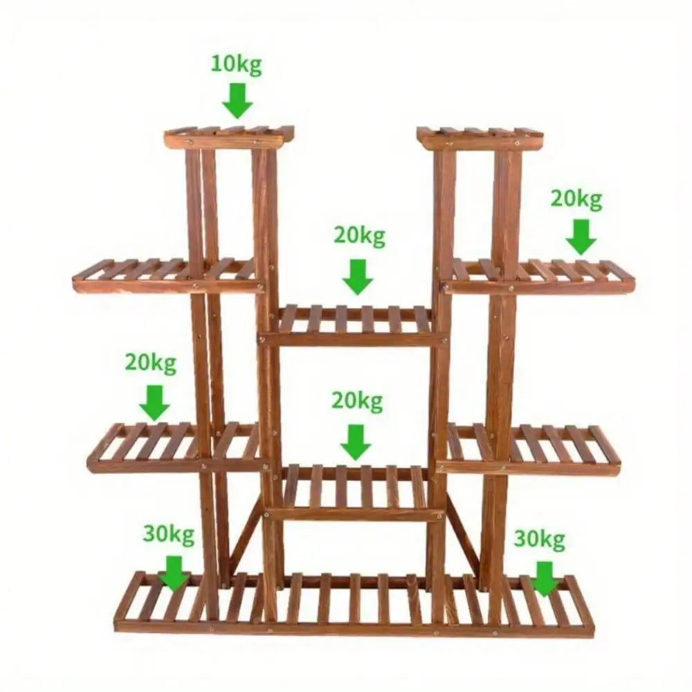 Heavy Duty Large Plant Stand Indoor Outdoor Planter Flower Holder Shelf Rack
