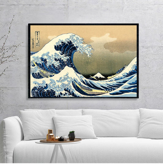 The Great Wave of Kanagawa Ukiyoe Japanese Art Wall Canvas