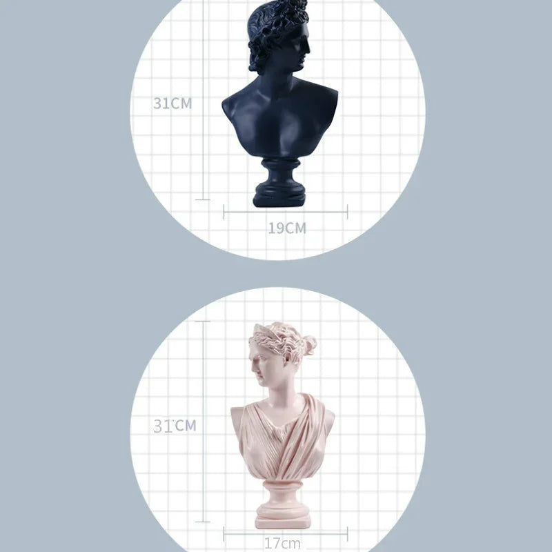 Ancient Greece European Resin Bust for Home Decoration