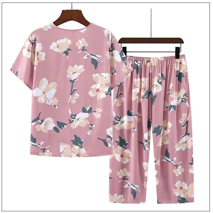 Pajama Pants Set Women's Clothing Homewear Spring Summer