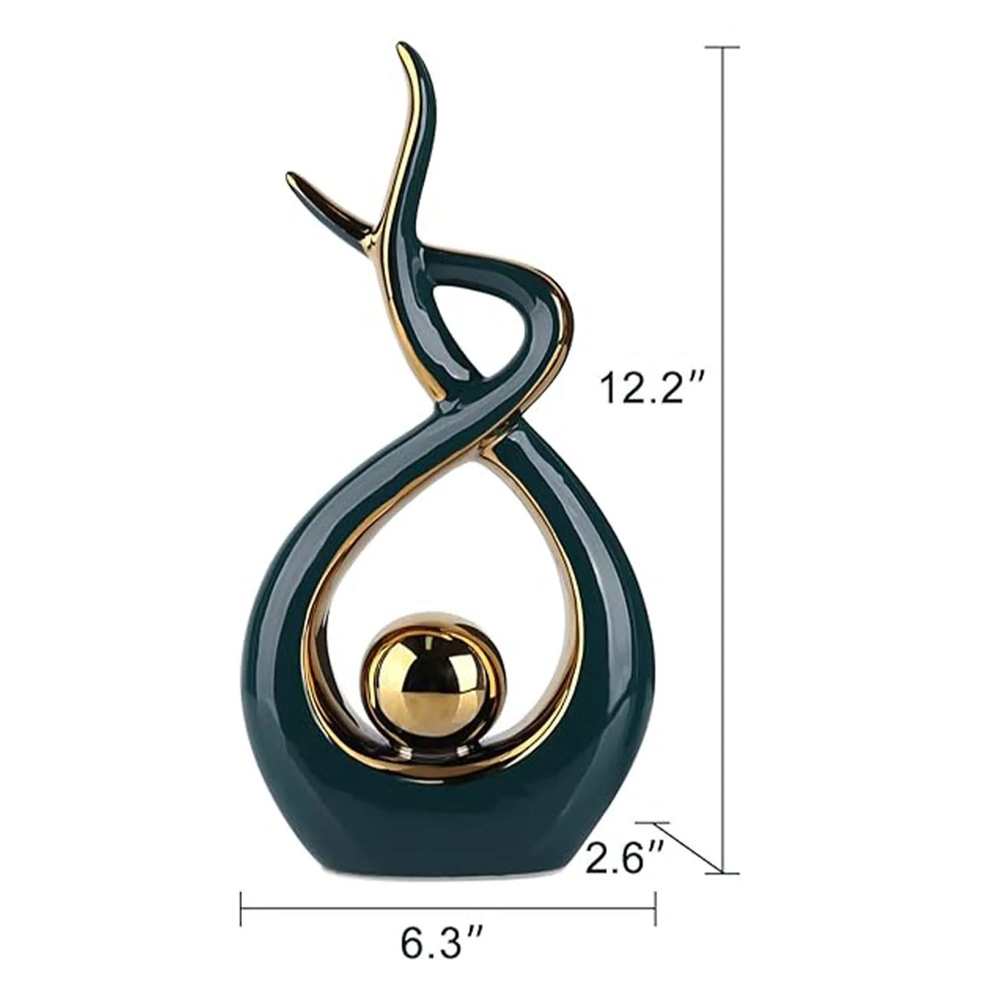 Home Decoration Modern Abstract Art Ceramic Statue Decoration