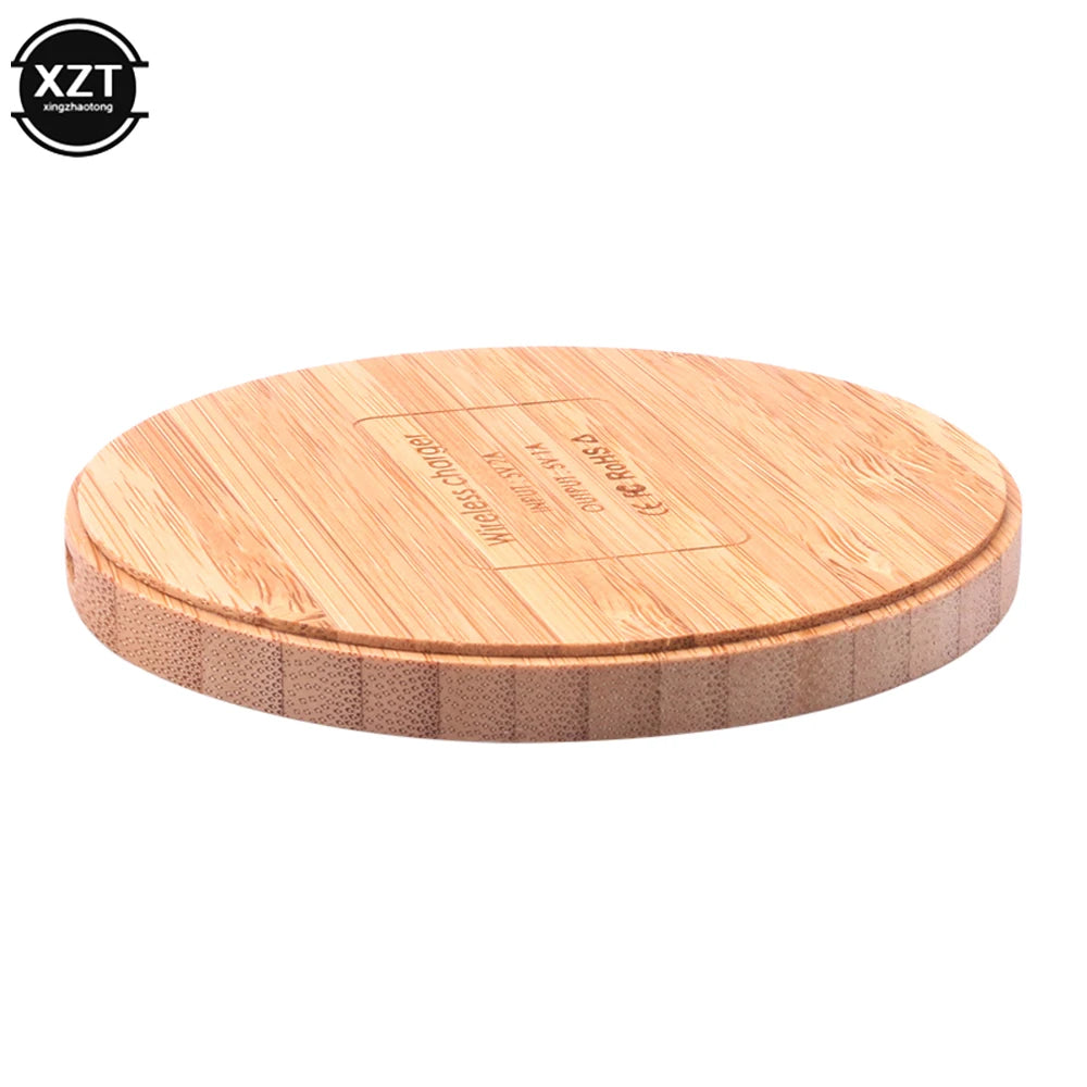 Quick Charge Wood Wireless Charger for Mobile Phone 5W Wooden Wireless Charger USB C
