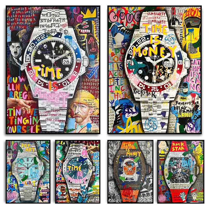 Luxury Watch Wall Art Canvas Painting