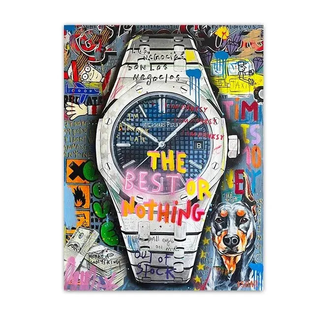 Luxury Watch Wall Art Canvas Painting