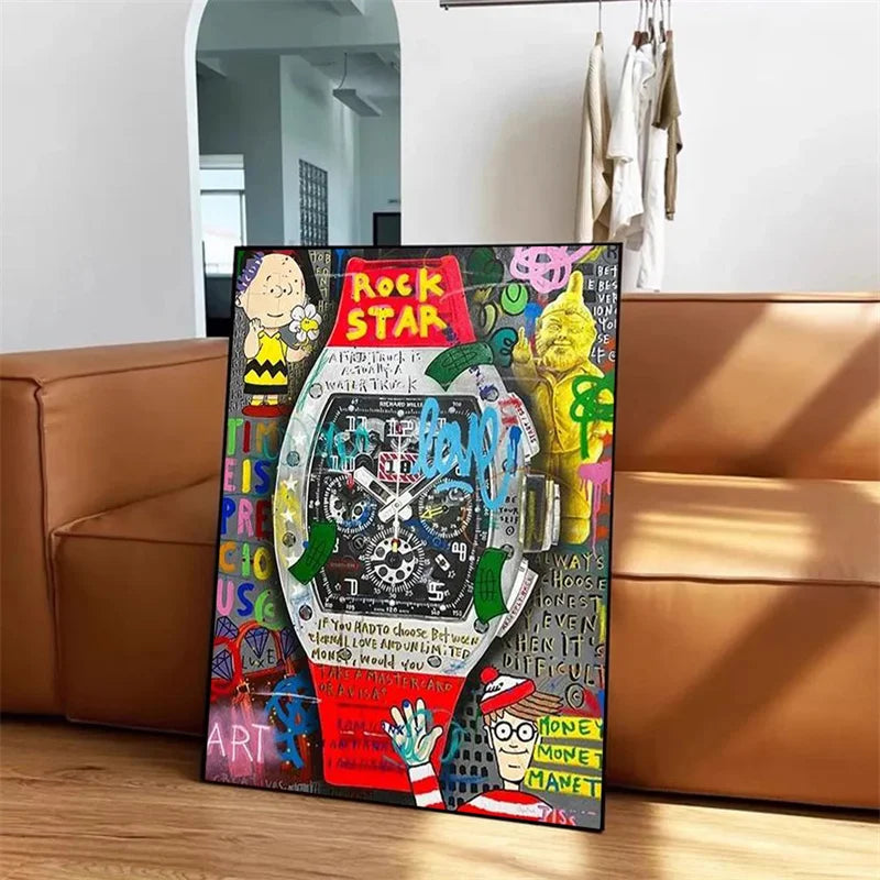Luxury Watch Wall Art Canvas Painting