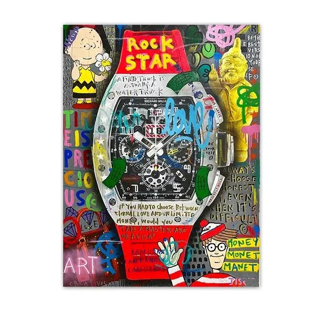 Luxury Watch Wall Art Canvas Painting