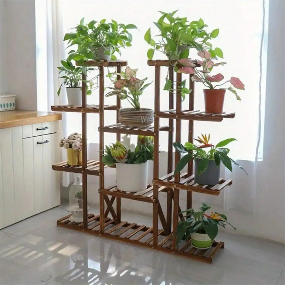 Heavy Duty Large Plant Stand Indoor Outdoor Planter Flower Holder Shelf Rack