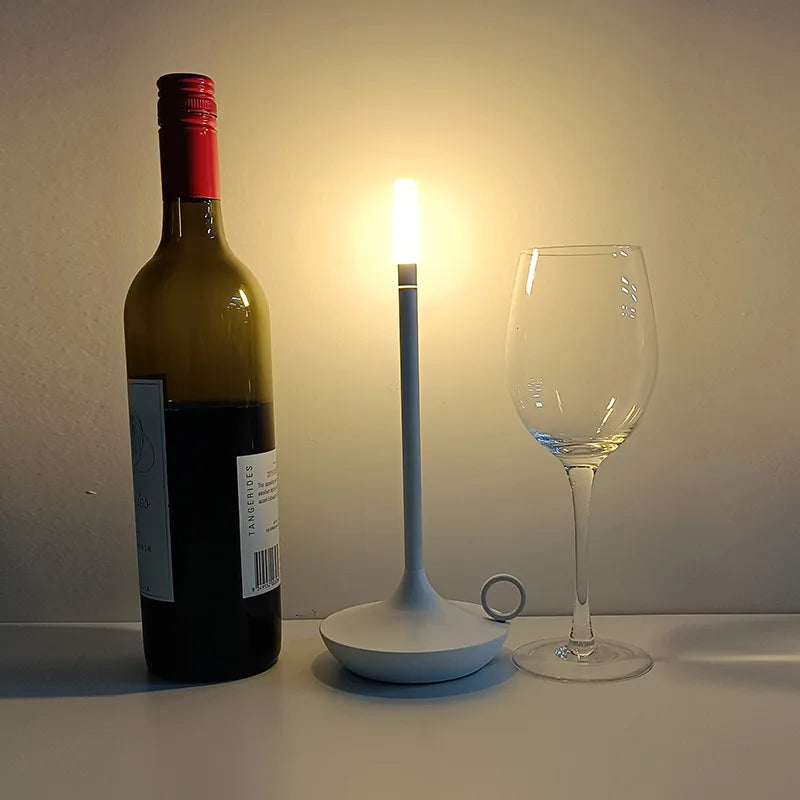 Candlelight Table Lamp Candle LED Charging Restaurant Bar Desktop Decoration