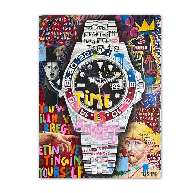 Luxury Watch Wall Art Canvas Painting