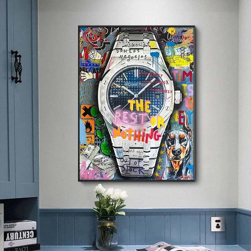 Luxury Watch Wall Art Canvas Painting