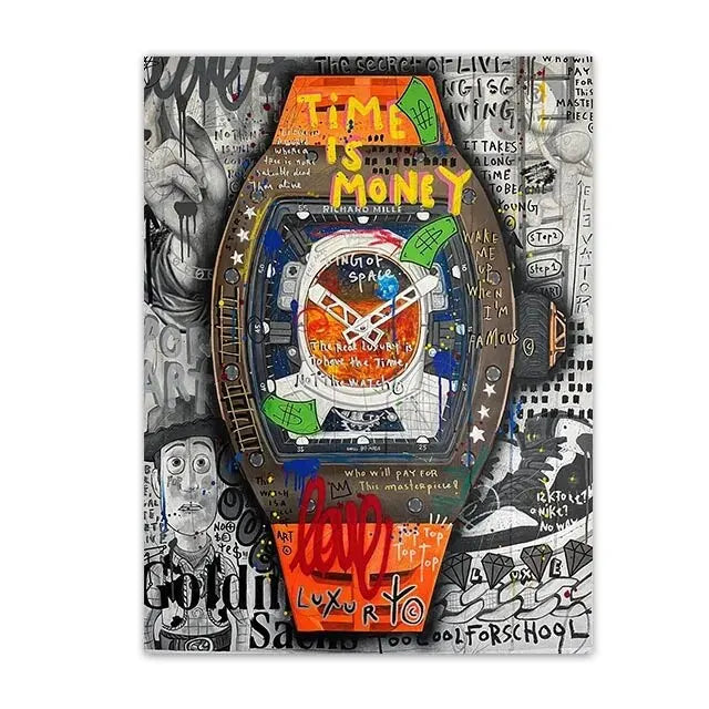 Luxury Watch Wall Art Canvas Painting