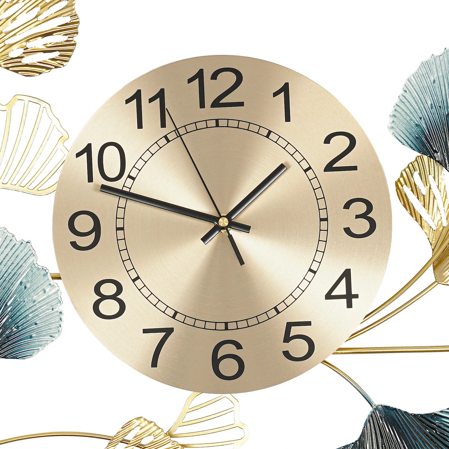 Large Floral Wall Clock for Living Room Decorative