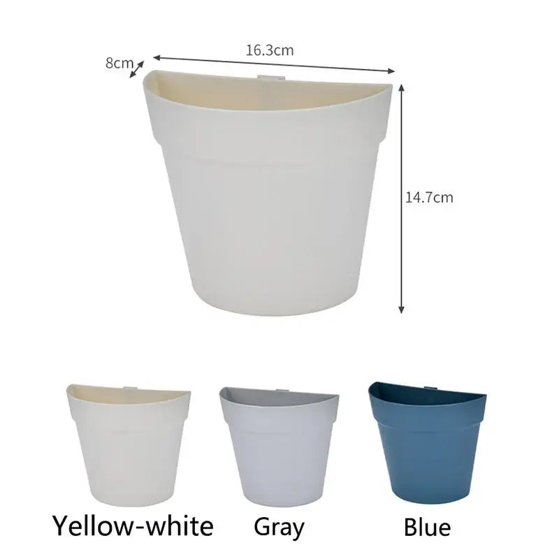 Wall Mounted Plastic Potted Plant Flowerpot