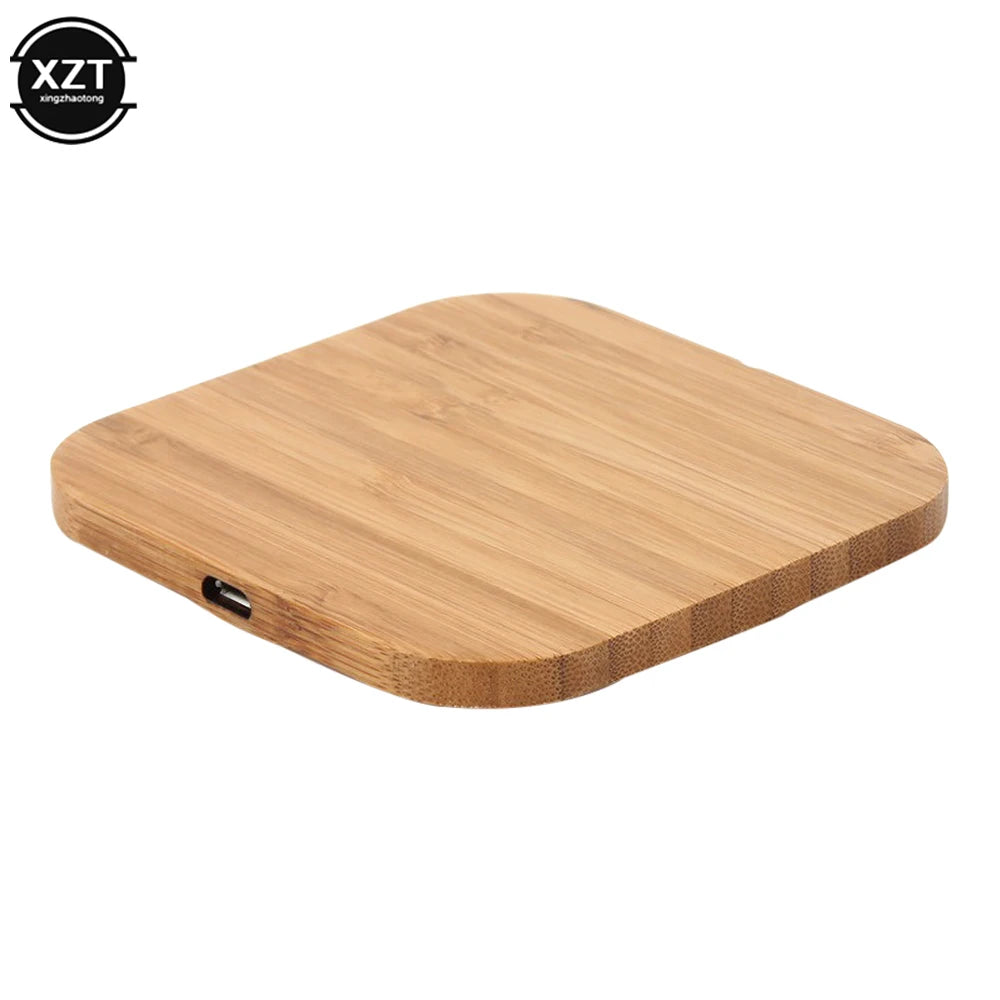 Quick Charge Wood Wireless Charger for Mobile Phone 5W Wooden Wireless Charger USB C