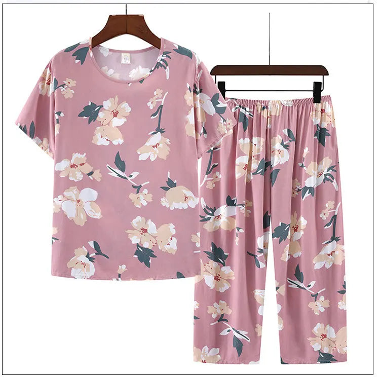 Pajama Pants Set Women's Clothing Homewear Spring Summer