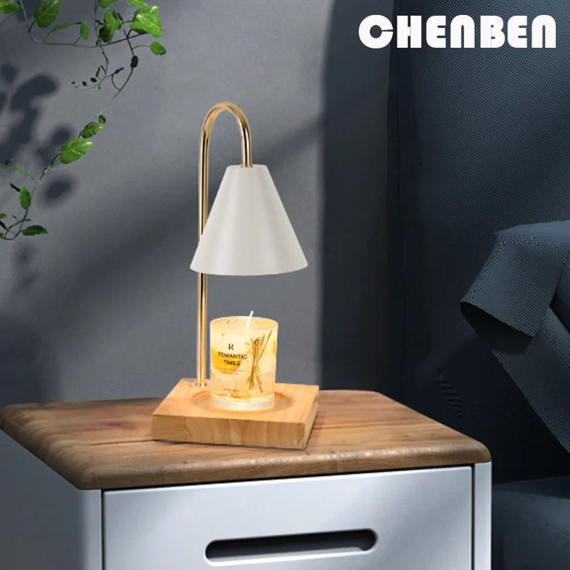 Retro Table Light LED Bedside Lamp Brightness Adjusted Night Lights With Timer USB Desk Decor Candle Warmer Lights