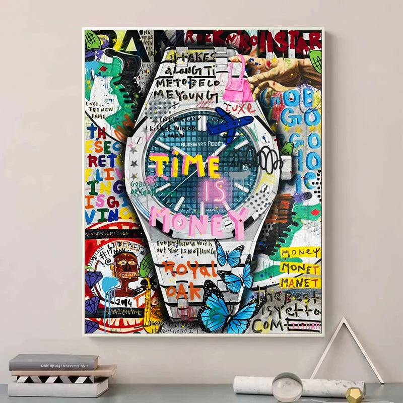 Luxury Watch Wall Art Canvas Painting